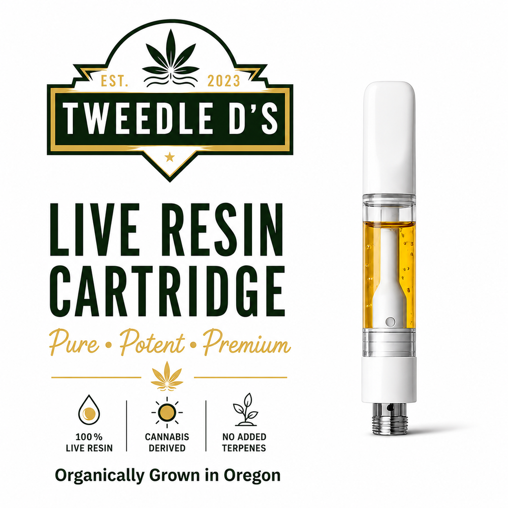 Tweedle D's Live Resin Ceramic Cartridges 1g