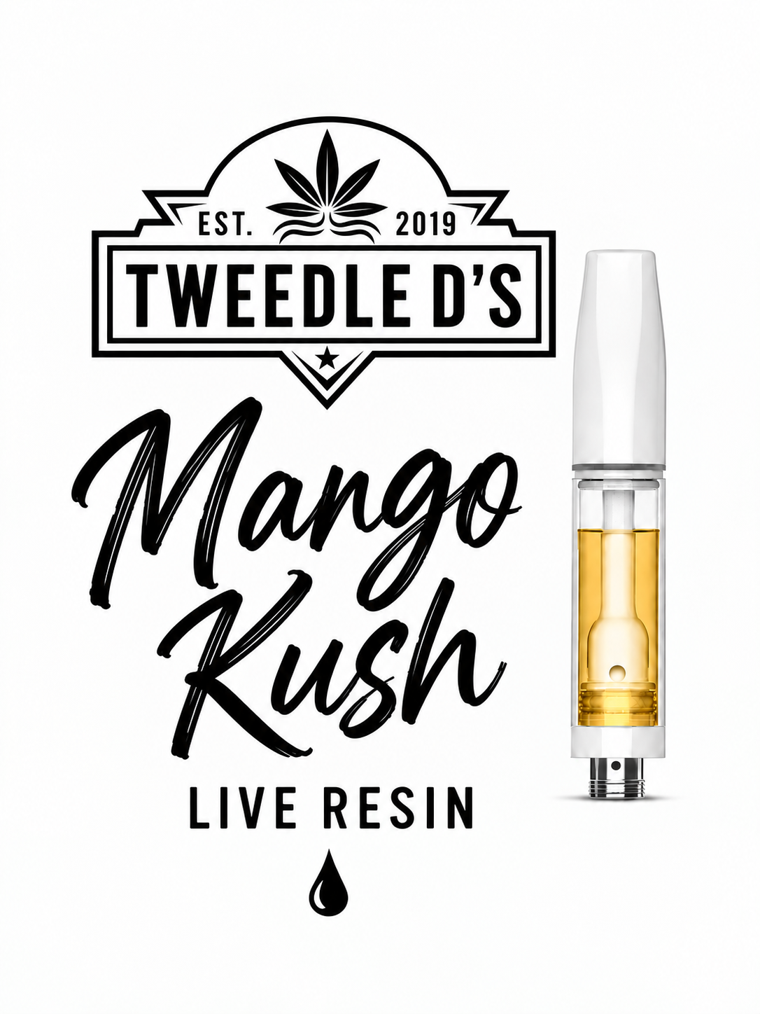Tweedle D's Live Resin Ceramic Cartridges 1g