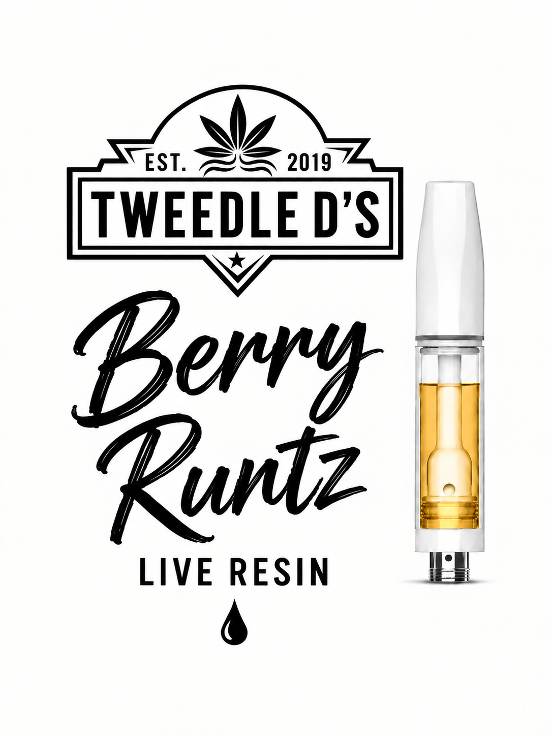 Tweedle D's Live Resin Ceramic Cartridges 1g