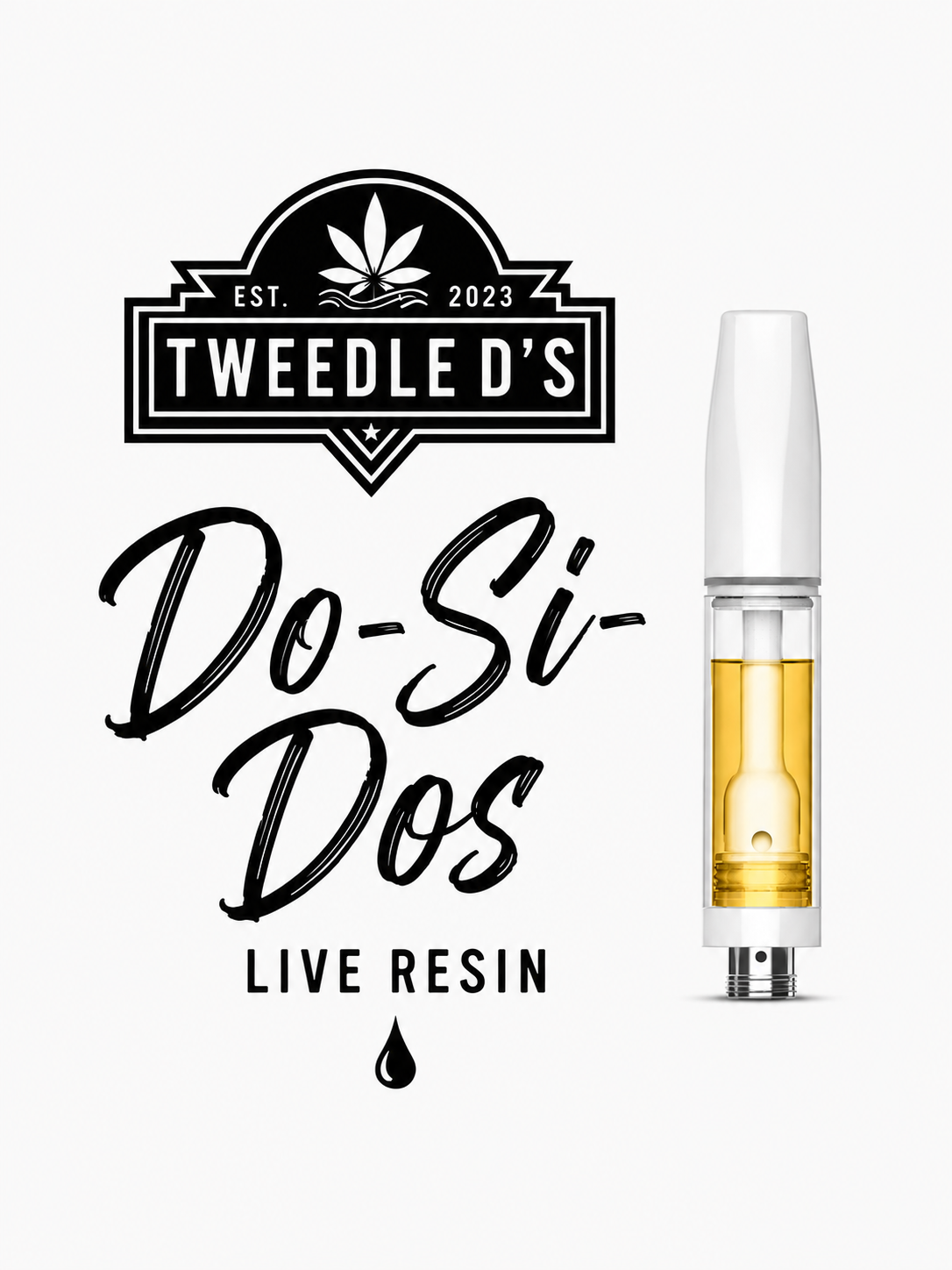 Tweedle D's Live Resin Ceramic Cartridges 1g