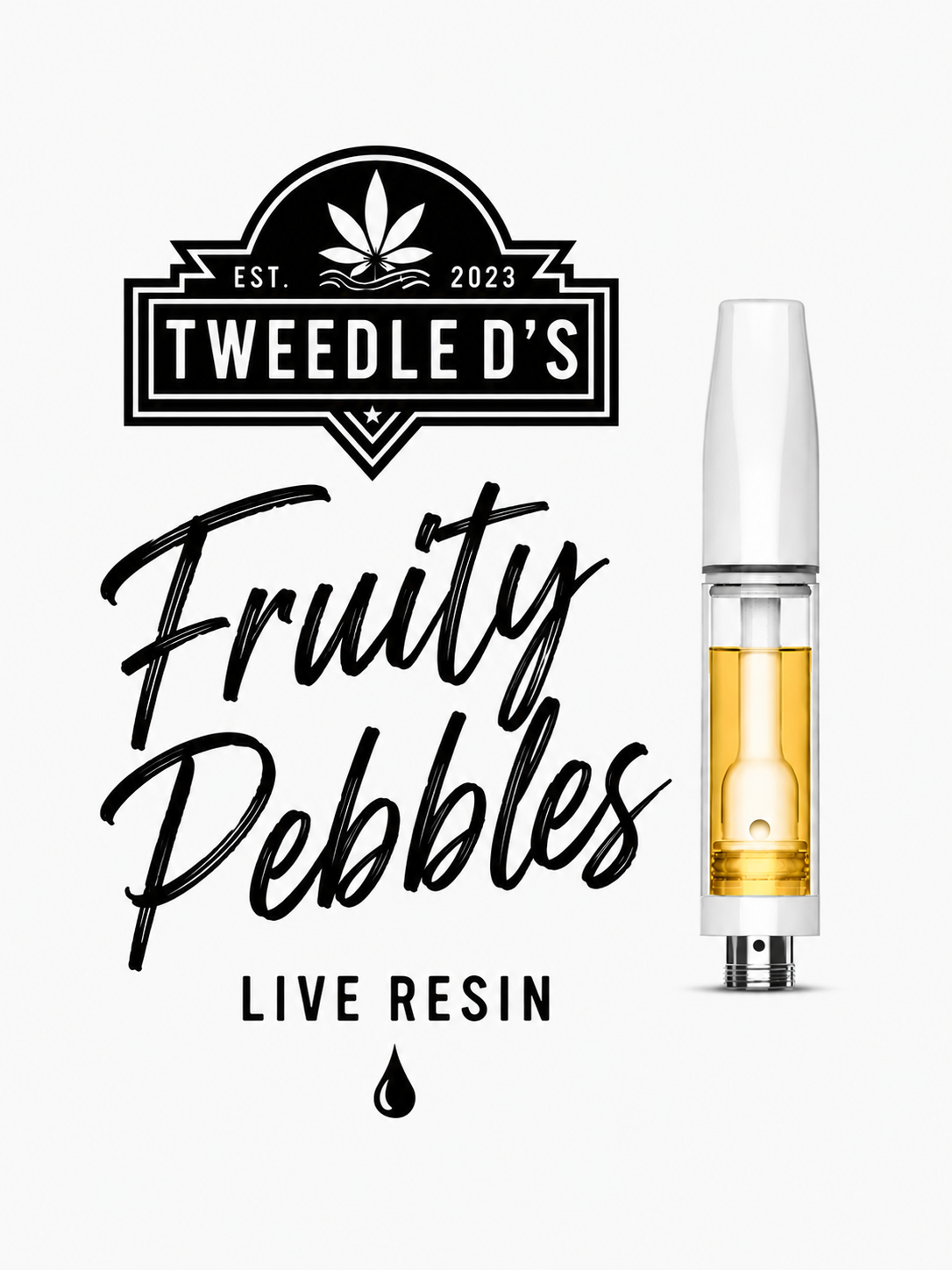 Tweedle D's Live Resin Ceramic Cartridges 1g