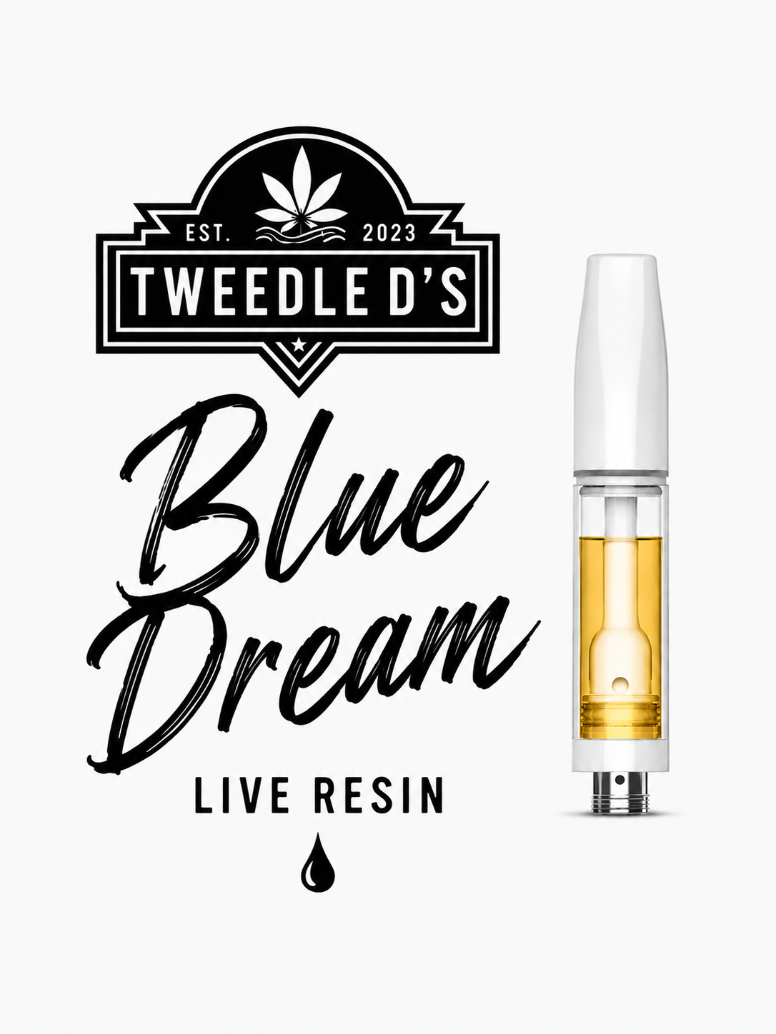 Tweedle D's Live Resin Ceramic Cartridges 1g