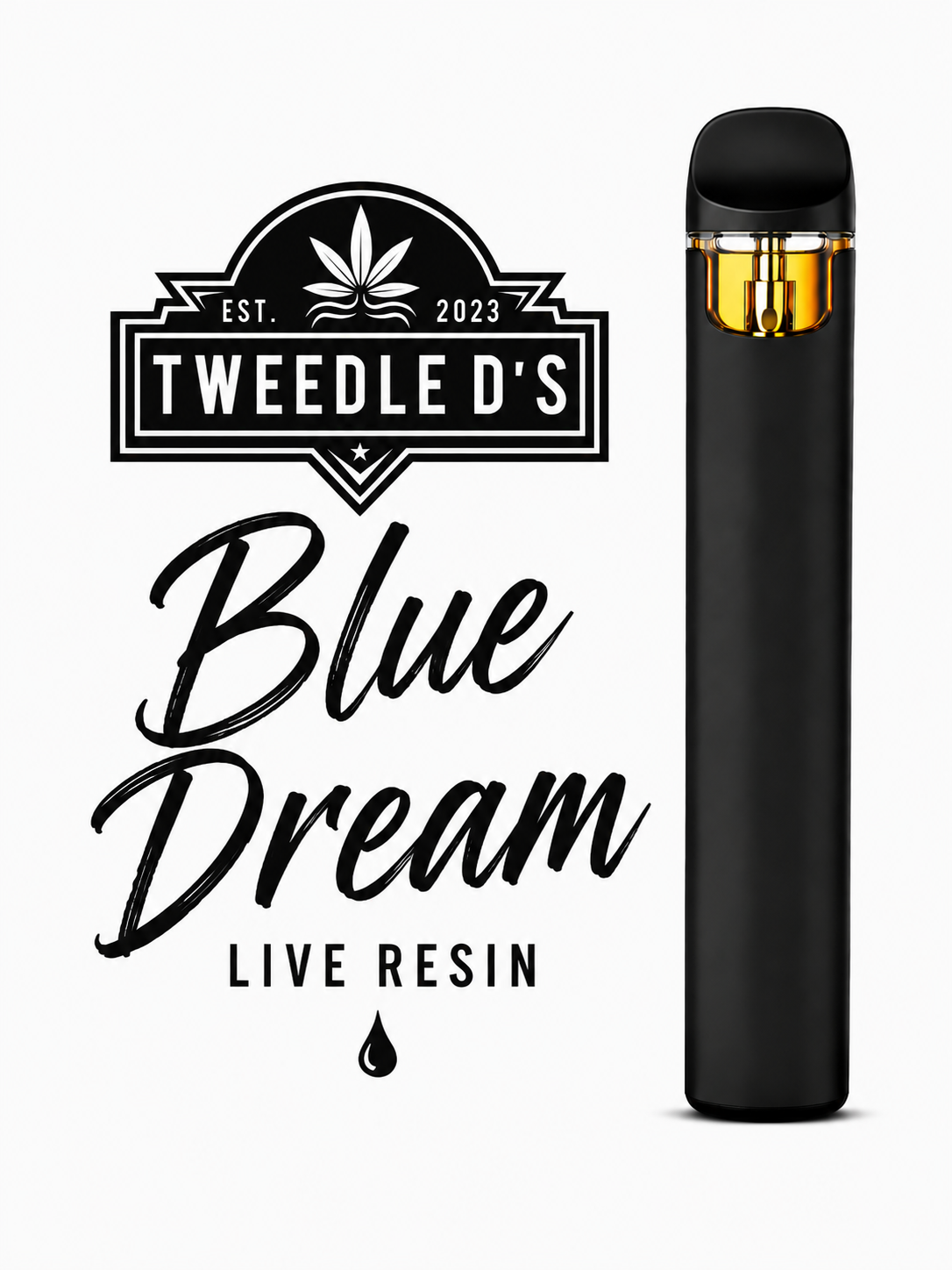 Tweedle D's Live Resin Disposable Vape 1g