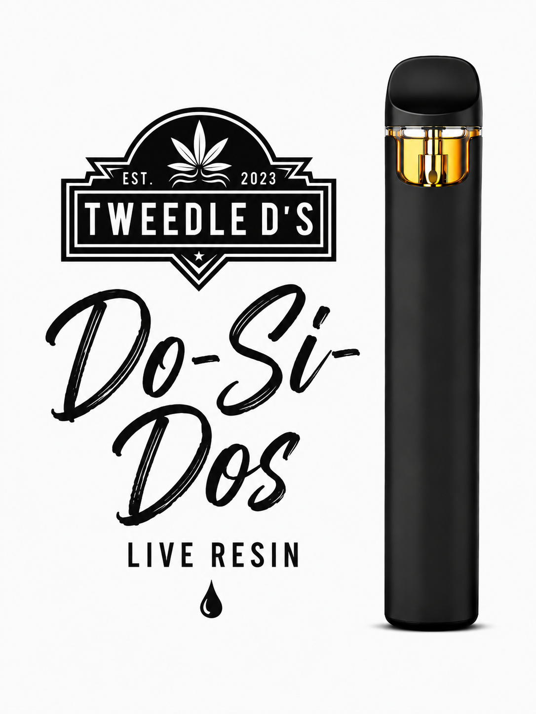 Tweedle D's Live Resin Disposable Vape 1g