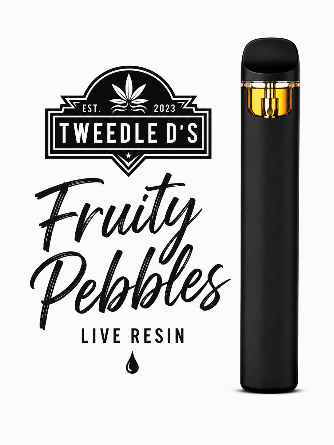 Tweedle D's Live Resin Disposable Vape 1g