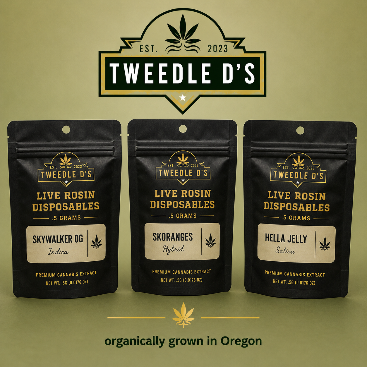 Tweedle D's Live Rosin .5g Disposable Vape