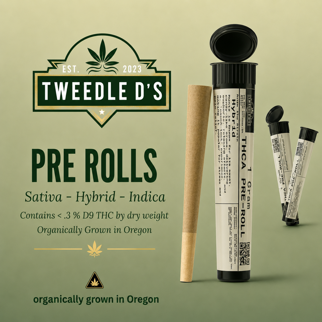 Tweedle D's THCA Pre Rolls