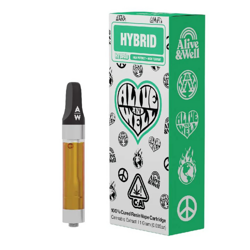 Alive & Well THCa Live Resin 1g Carts