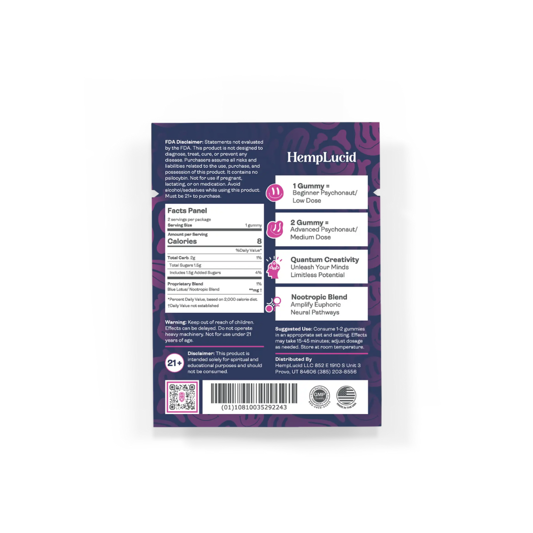 Hemp Lucid Microdose Nootropics Gummies