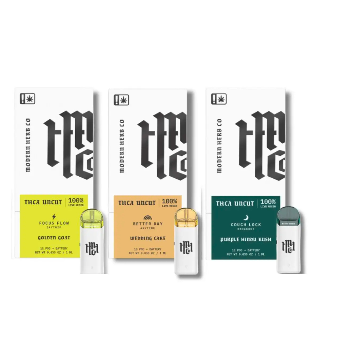Modern Herb Co. THCa Live Resin Pod Kits and refills