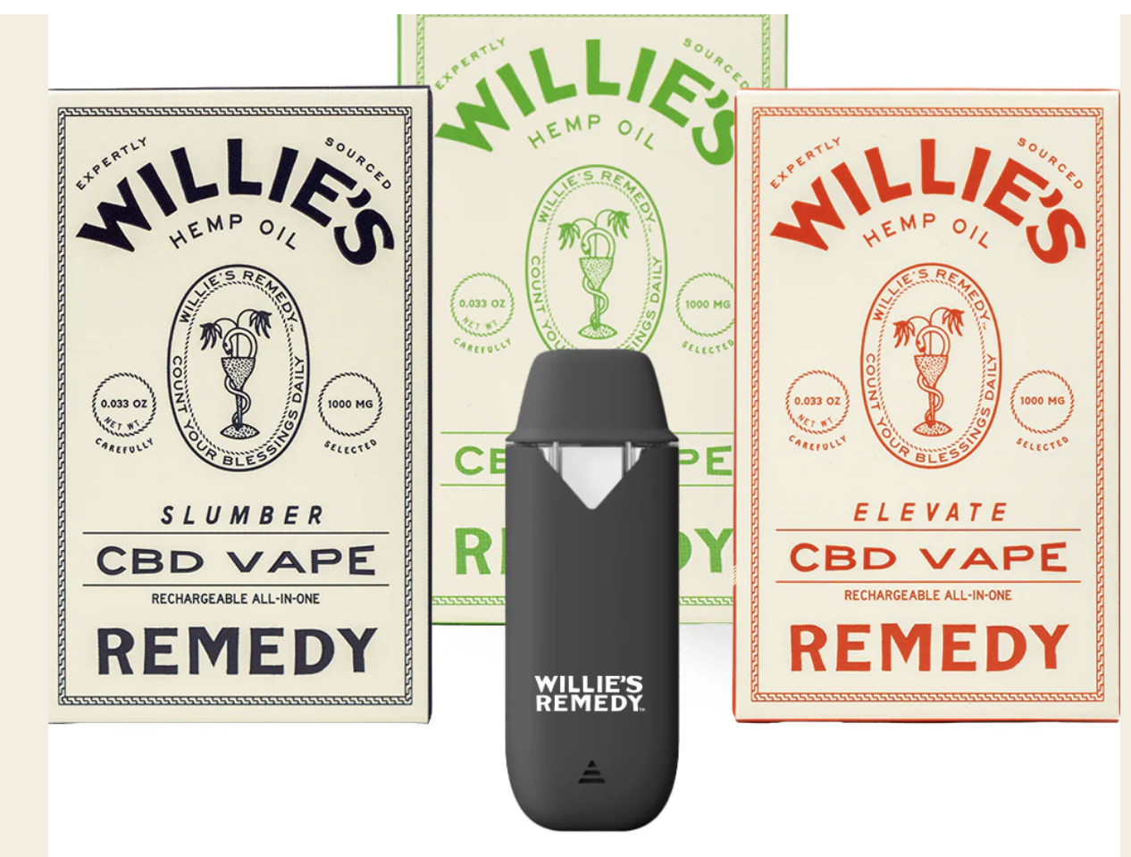 Willie's Remedy CBD Vapes