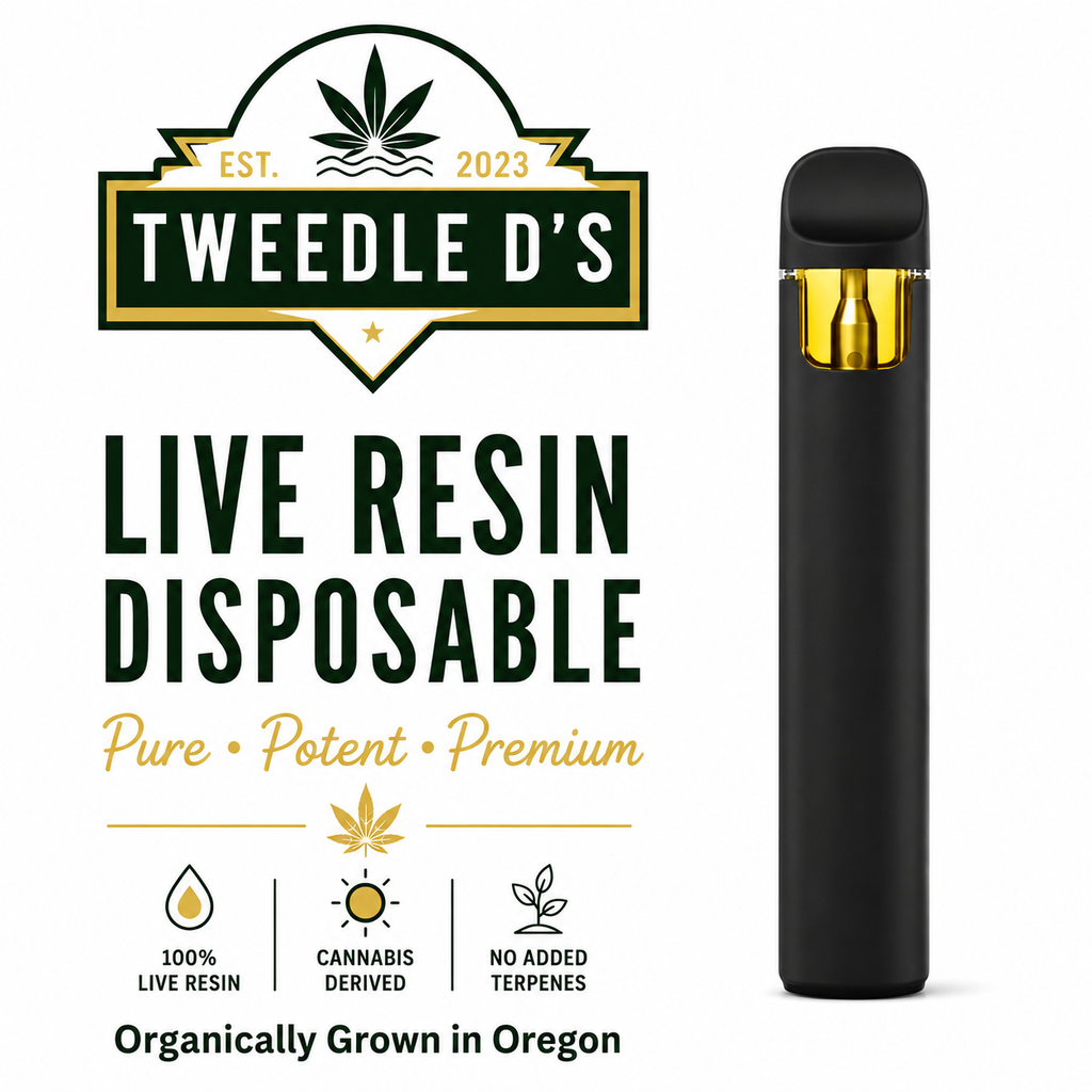 Tweedle D's Live Resin Disposable Vape 1g